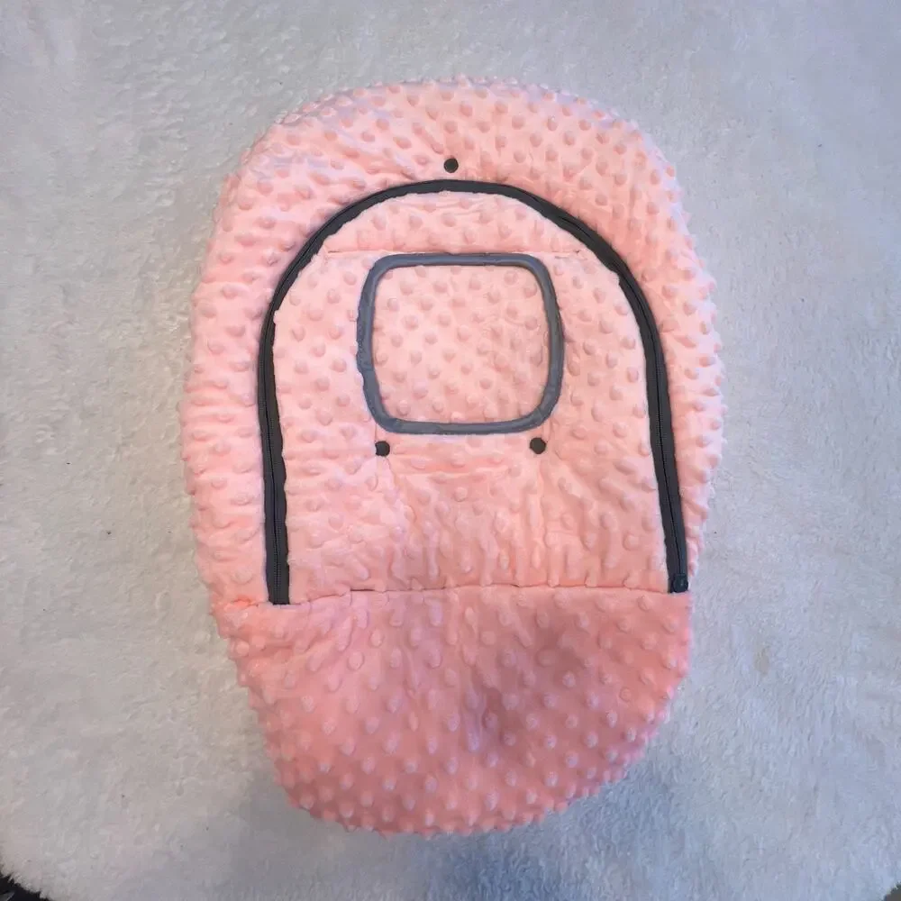 Dodo Nici Disney Pink Gray Polka Dot‎ Baby Infant Car Seat Cover Stretchy